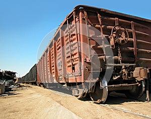 Rusty train car