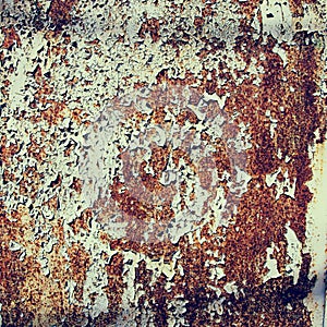 Rusty trash background