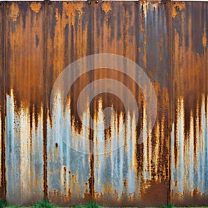 a rusty ure of a steel wall with lots of negative space for copy Grunge metal background