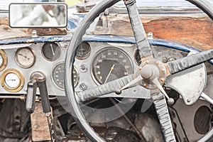 Rusty vehicle dashboard