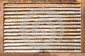 Rusty ventilaton grille
