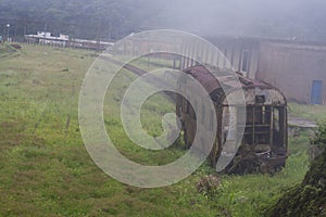 Rusty wagon in Paranapiacaba photo