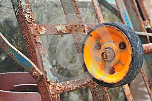 Rusty wheel