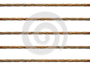 Rusty wire rope