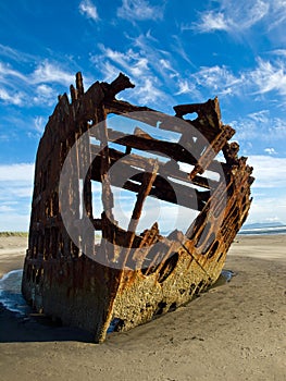 Rusty Wreckage of a Ship