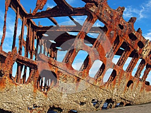 Rusty Wreckage of a Ship