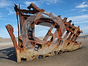 Rusty Wreckage of a Ship