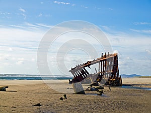 Rusty Wreckage of a Ship