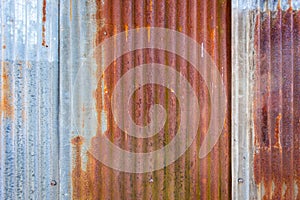 Rusty zinc sheet