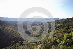 Ruta del abrigo de Chimiachas in Sierra de Guara in Huesca, Spain. photo