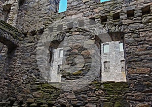 Ruthven Barracks - interior walls - Scotland