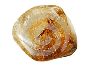 Rutilated quartz geological crystals