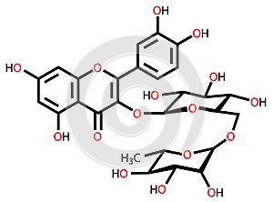 Rutin structural formula
