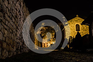 Ruzhica Church is a Serbian Orthodox church located in the Belgrade Fortress in Belgrade at night, Serbia.