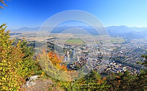 Ruzomberok from hill Cebrat, Slovakia