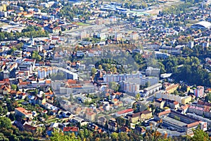 Ruzomberok from hill Cebrat, Slovakia