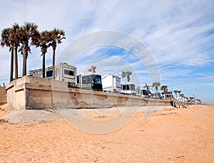 Rv camping on the beach Florida