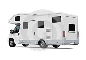 RV Caravan Isolated