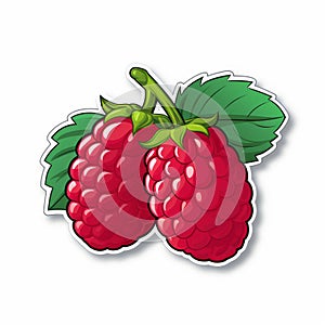 Rv Raspberry Fruit Decal Stickers - Vibrant Color And High Resolution