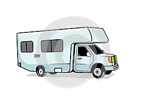 RV recreational vehicle design illustration