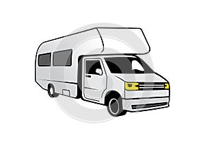 RV recreational vehicle design illustration