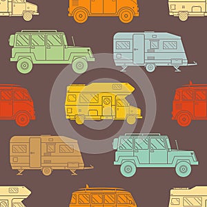 Rv Travel Pattern Background