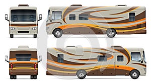 RV vector wrap mock-up side, front, back view