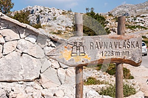 Rvana Vlaska viewpoint sign