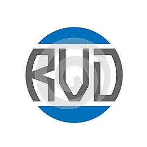 RVD letter logo design on white background. RVD creative initials circle logo concept. RVD letter design