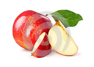 RW red chopped apple with leaf