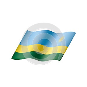 Rwanda flag, vector illustration
