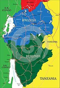 Rwanda map photo