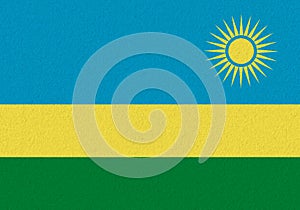 Rwanda paper flag photo