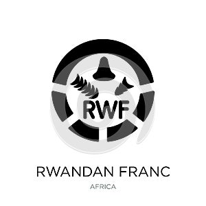 rwandan franc icon in trendy design style. rwandan franc icon isolated on white background. rwandan franc vector icon simple and