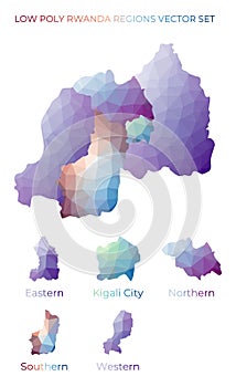 Rwandan low poly regions.