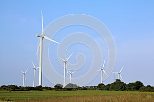 Essex wind farm on the marshes photo