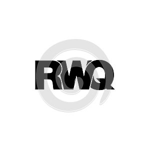 RWQ letter monogram logo design vector