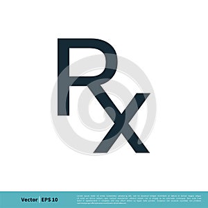 RX Letter Medical Icon Vector Logo Template Illustration Design. Vector EPS 10