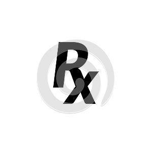 Rx prescription medical symbol