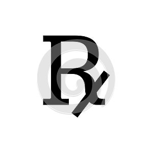 Rx prescription medical symbol