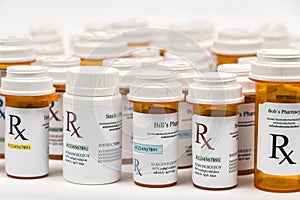 Rx Prescription Medicine Bottles