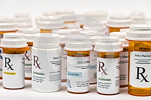 Rx Prescription Medicine Bottles photo