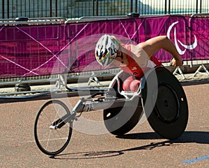 Ryan Chalmers (USA) in the 2012 Paralympics mens T