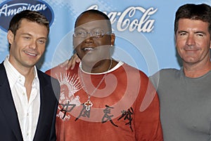 Ryan Seacrest, Randy Jackson and Simon Cowell