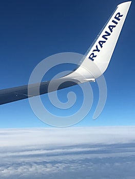 Ryanair above the clouds