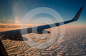 Ryanair above the clouds