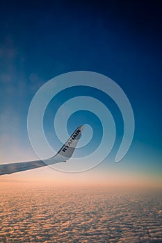 Ryanair above the clouds