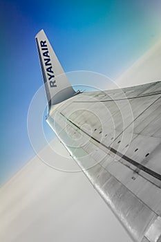 Ryanair above the clouds