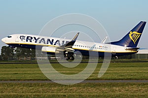 Ryanair plane taking off