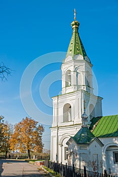 Ryazan Kremlin on autumn - ansamble of ortodox church